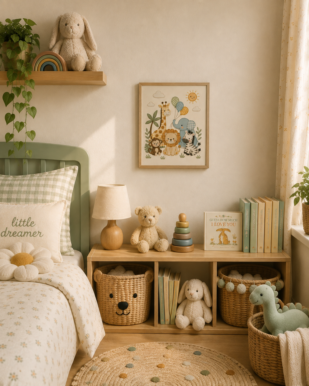 Safari Friends Nursery Print