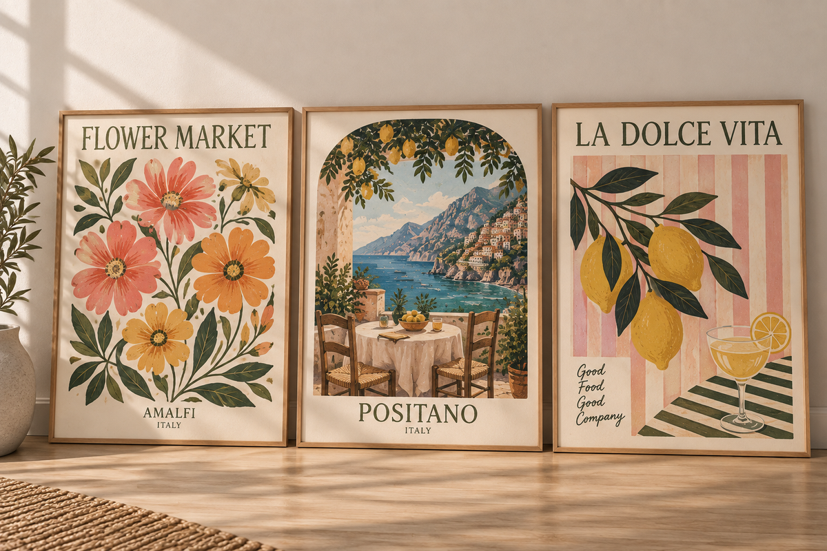 Italy Wall Art Set