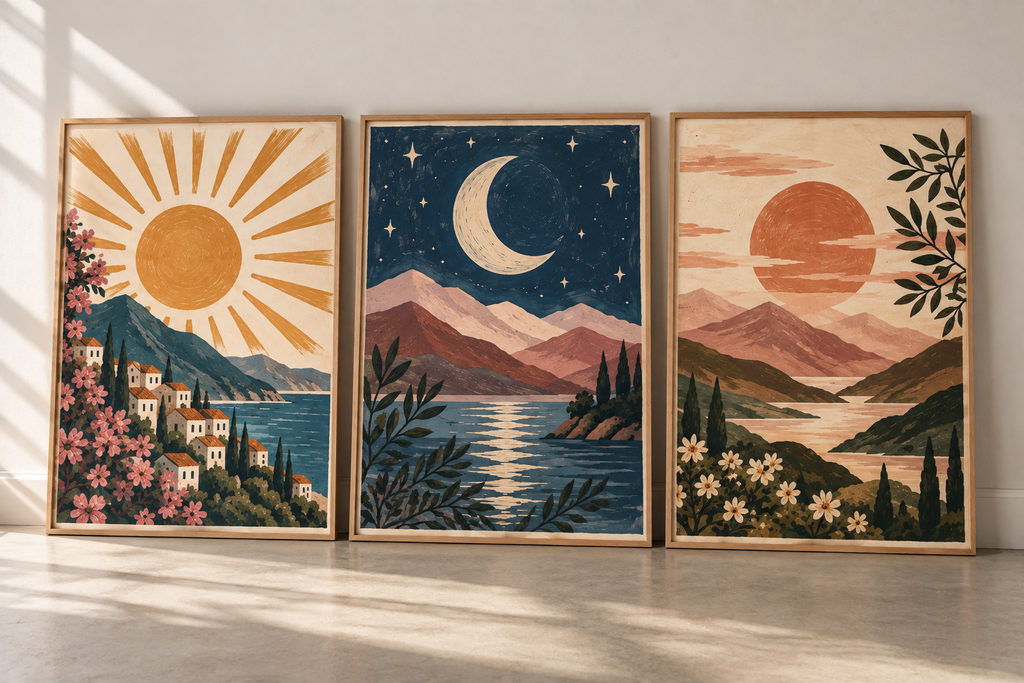 Sun Moon Mountain Set