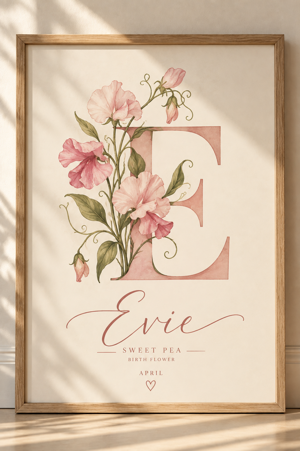Personalised Birth Flower