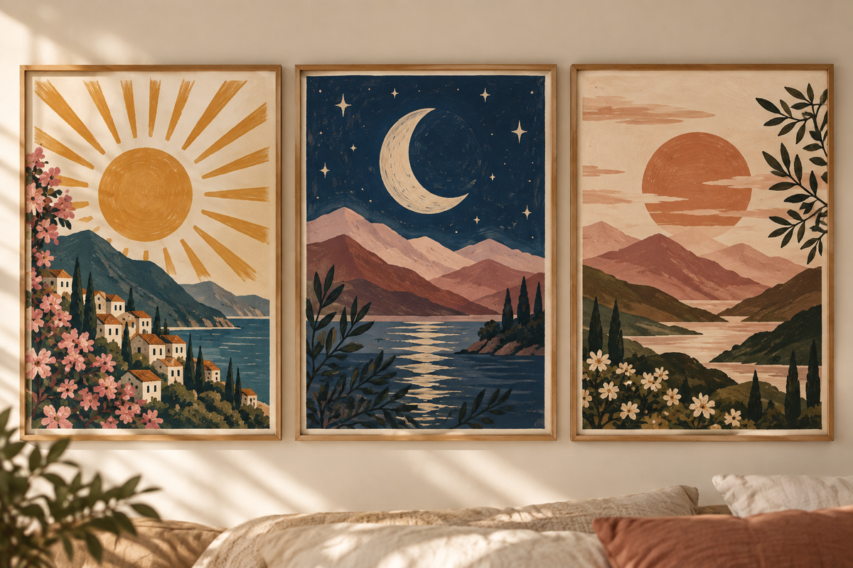 Sun Moon Mountain Set