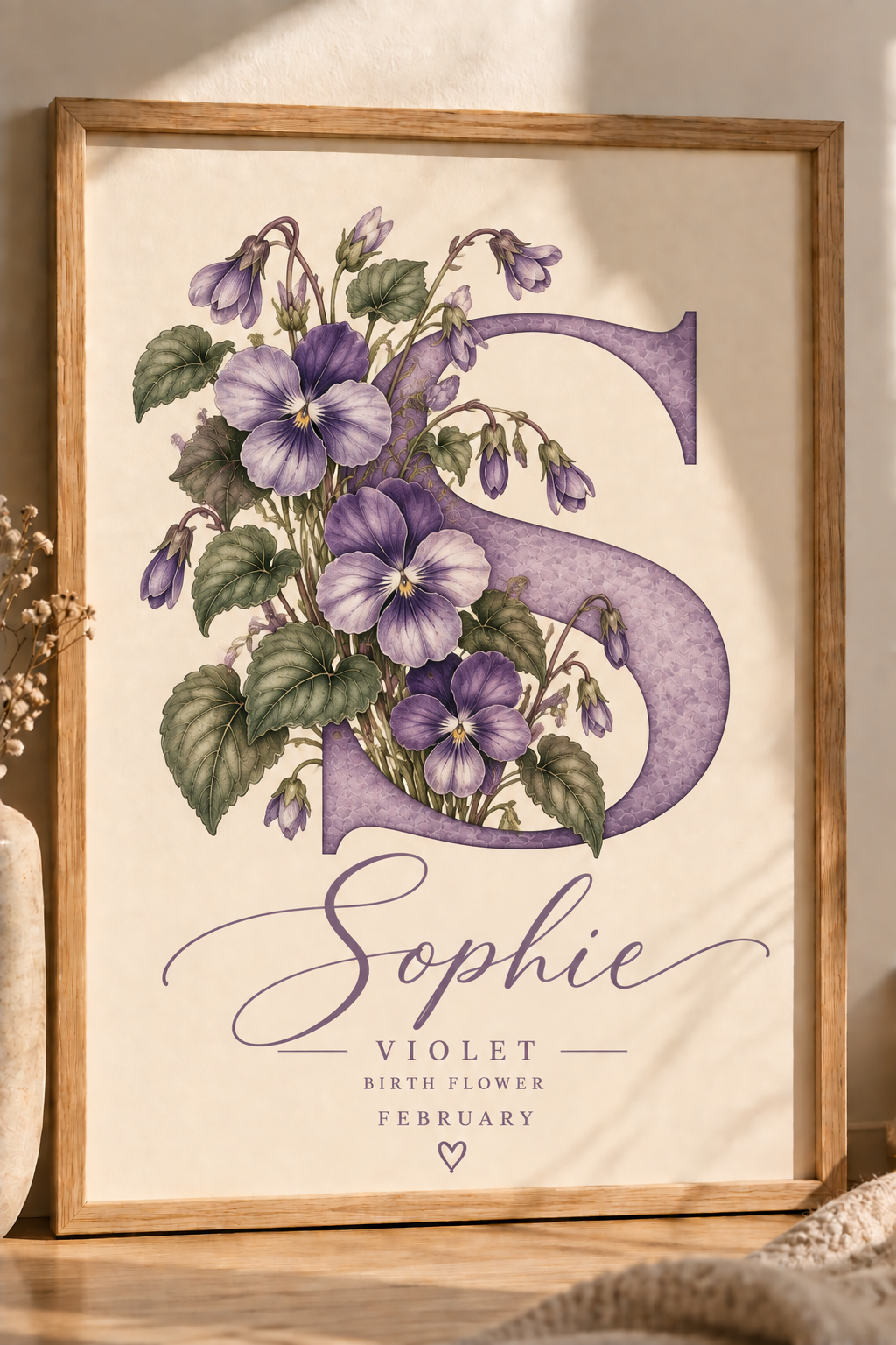 Personalised Birth Flower