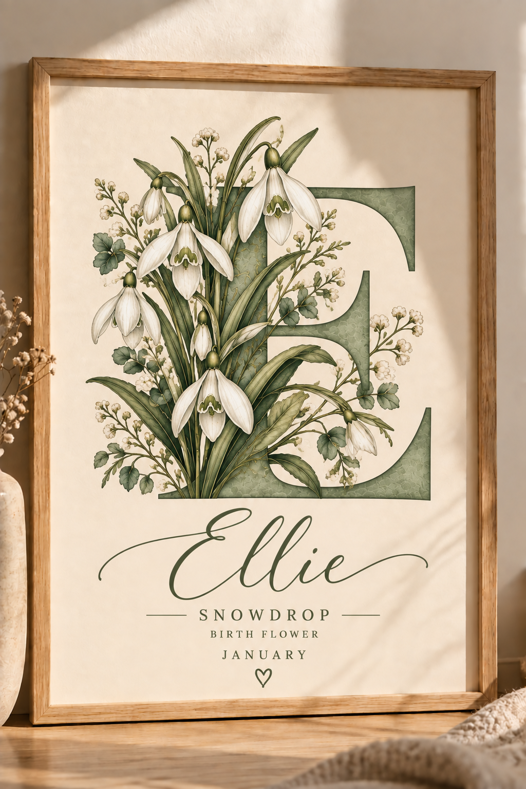 Personalised Birth Flower