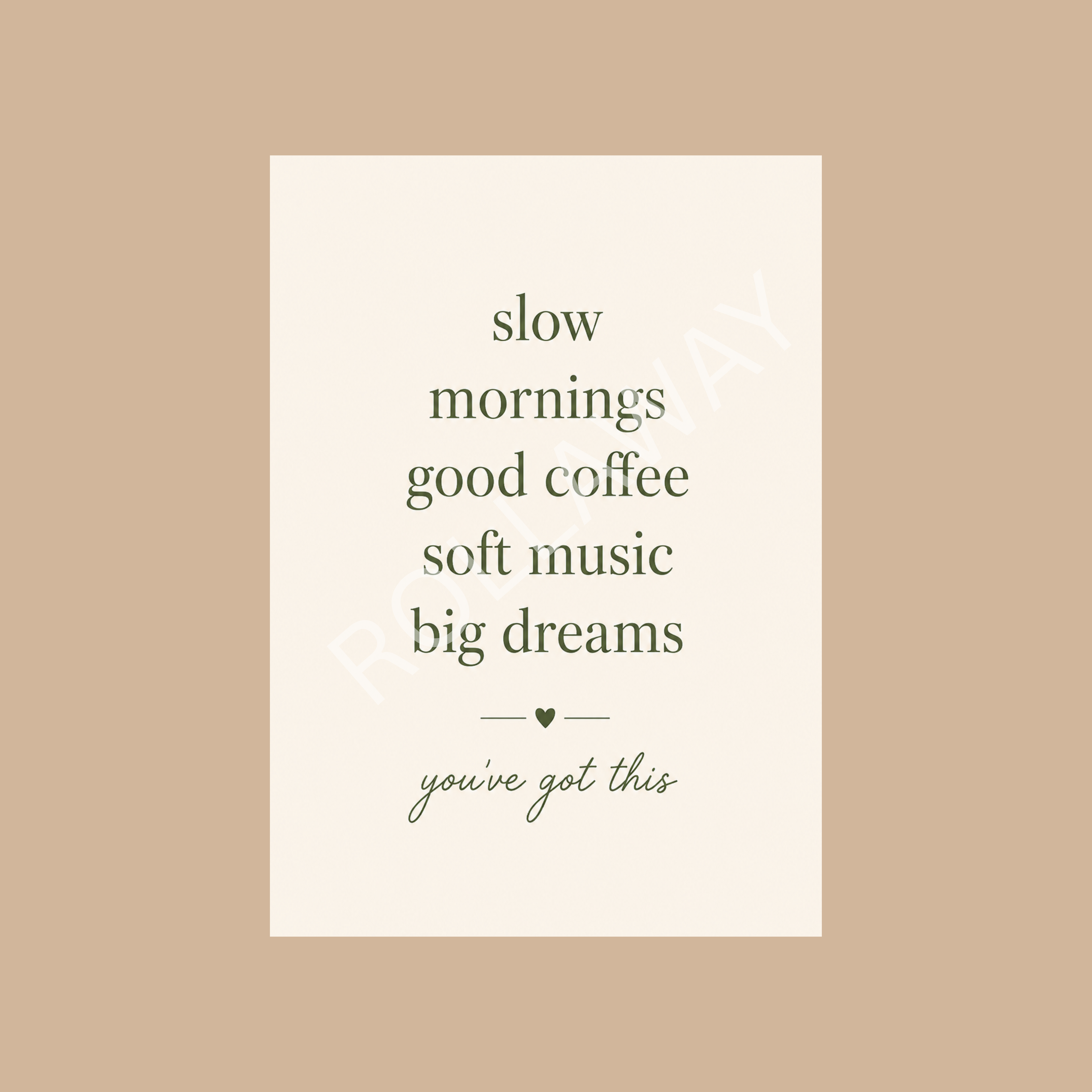 Slow Mornings