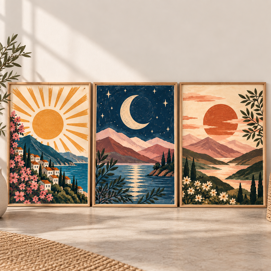 Sun Moon Mountain Set