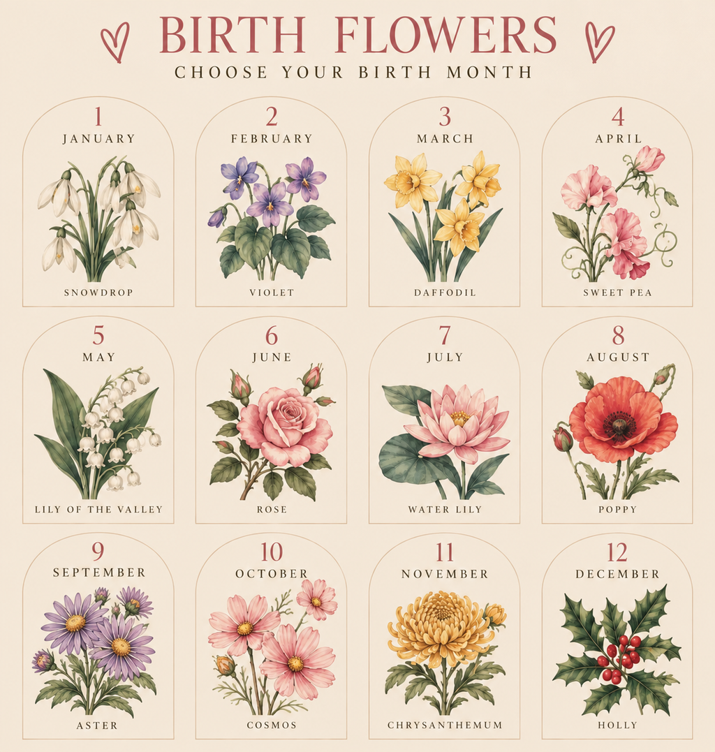 Personalised Birth Flower
