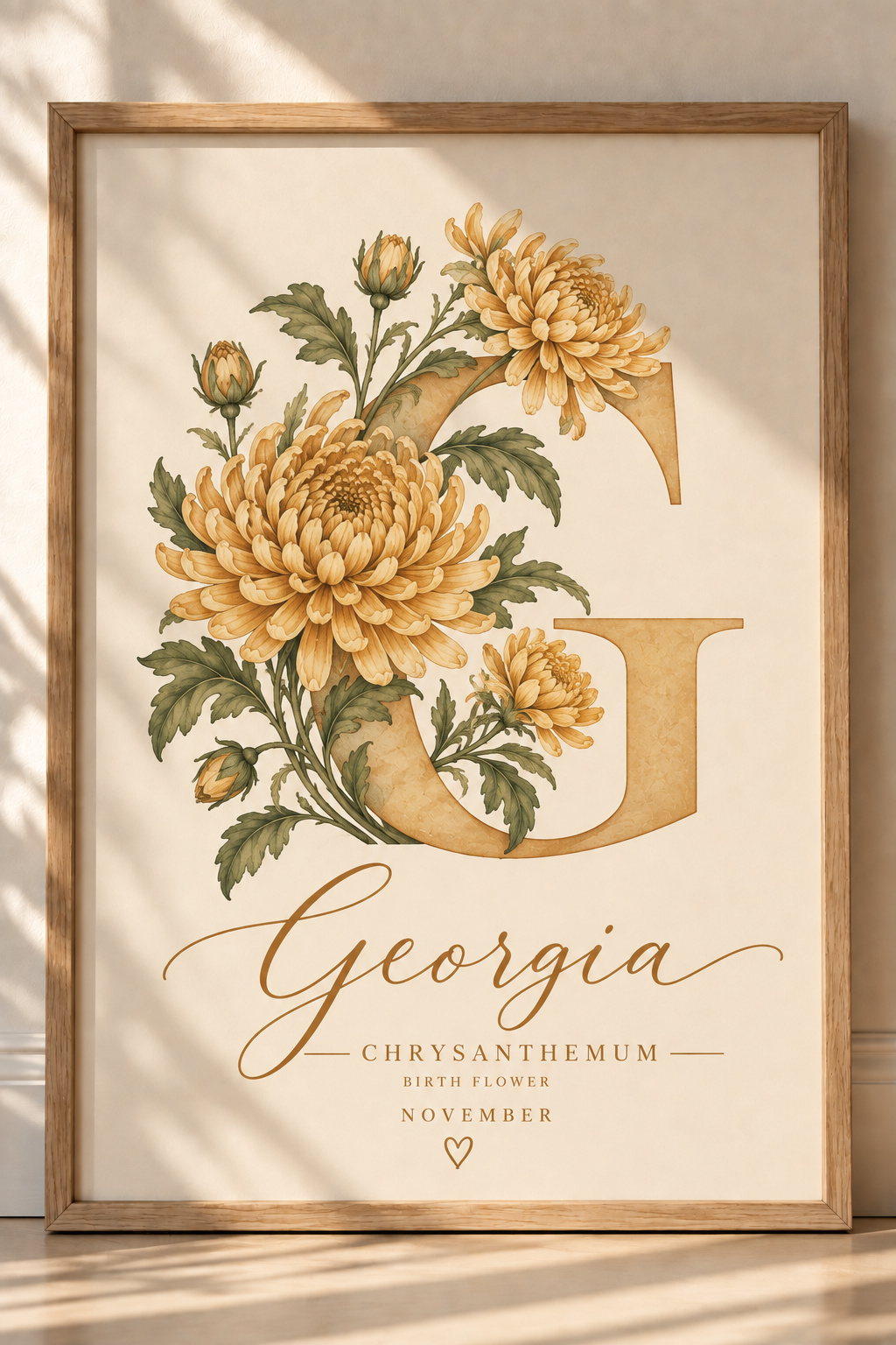 Personalised Birth Flower