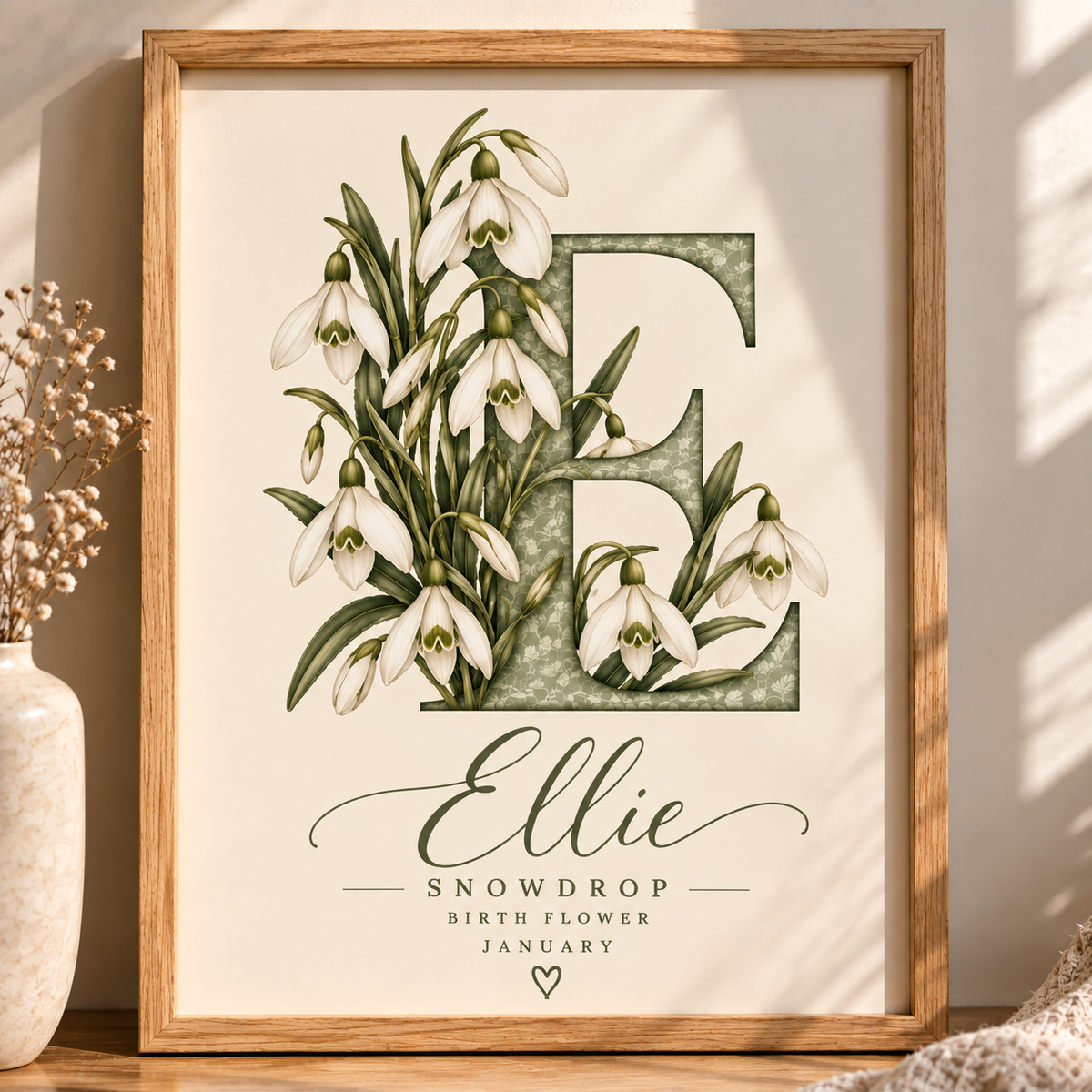 Personalised Birth Flower